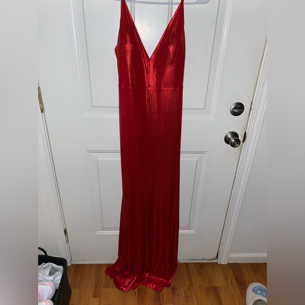 Red prom dress only worn once!
